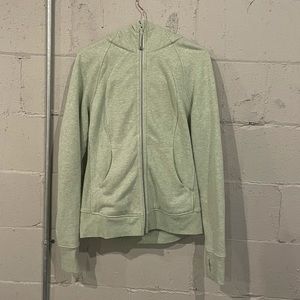 Light Green Lululemon Scuba Jacket 8
